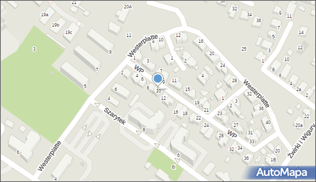 Środa Wielkopolska, Wojska Polskiego, 10, mapa Środa Wielkopolska