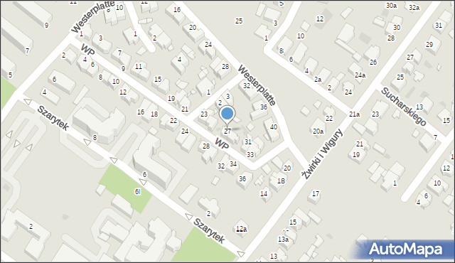 Środa Wielkopolska, Wojska Polskiego, 27, mapa Środa Wielkopolska