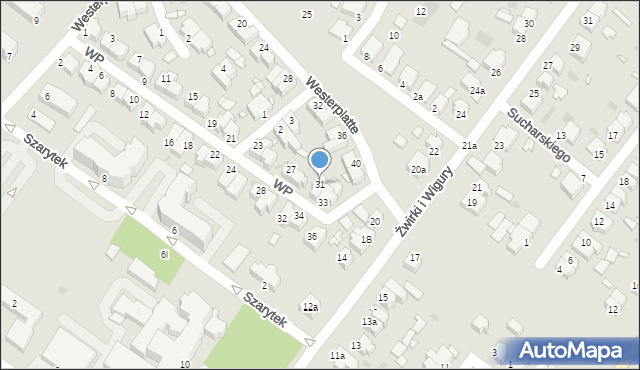 Środa Wielkopolska, Wojska Polskiego, 31, mapa Środa Wielkopolska