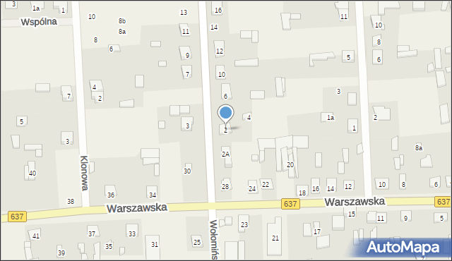 Stanisławów, Wołomińska, 2, mapa Stanisławów