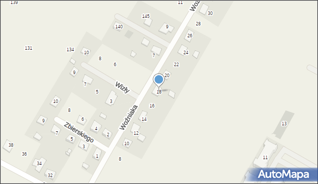 Starczanowo, Woźniaka Jana, 18, mapa Starczanowo