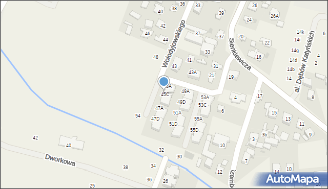 Stare Babice, Wołodyjowskiego Michała, 45C, mapa Stare Babice