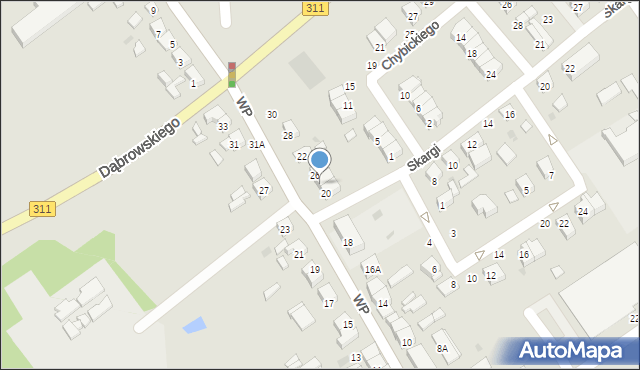 Stęszew, Wojska Polskiego, 24, mapa Stęszew