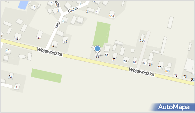 Strawczynek, Wojewódzka, 53, mapa Strawczynek