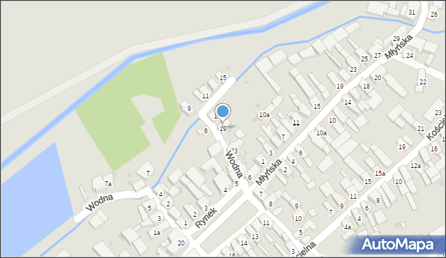 Strzeleczki, Wodna, 19, mapa Strzeleczki