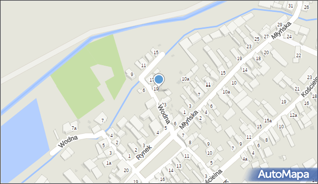 Strzeleczki, Wodna, 21, mapa Strzeleczki