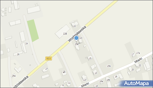 Studzionka, Wodzisławska, 23a, mapa Studzionka