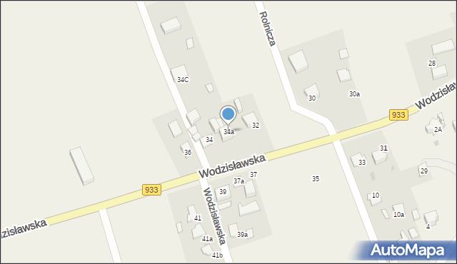 Studzionka, Wodzisławska, 34a, mapa Studzionka