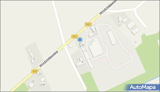 Studzionka, Wodzisławska, 5, mapa Studzionka