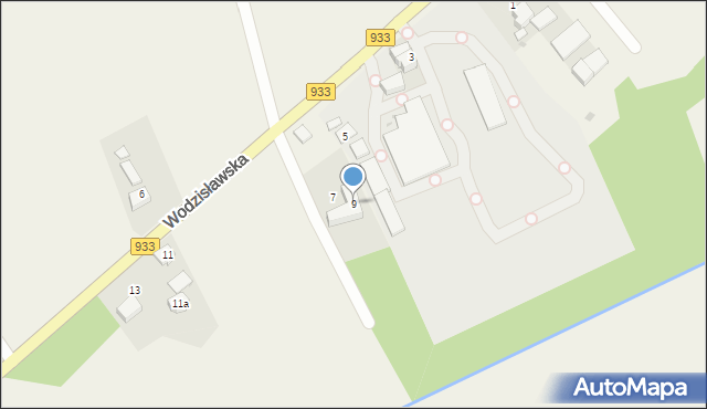 Studzionka, Wodzisławska, 9, mapa Studzionka