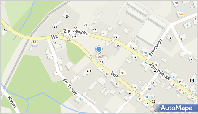 Sulików, Wojska Polskiego, 28A, mapa Sulików