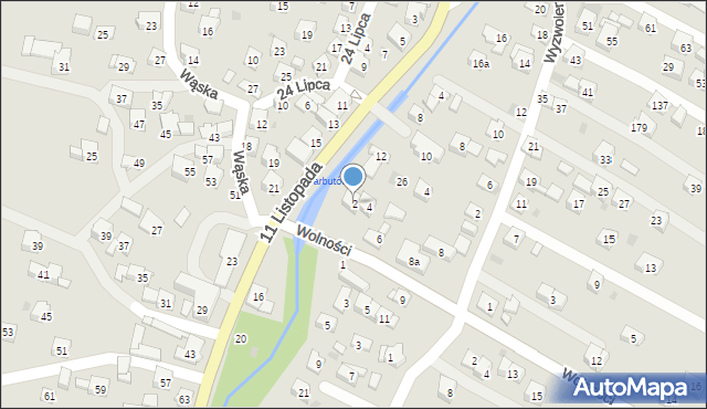 Sułkowice, Wolności, 2, mapa Sułkowice