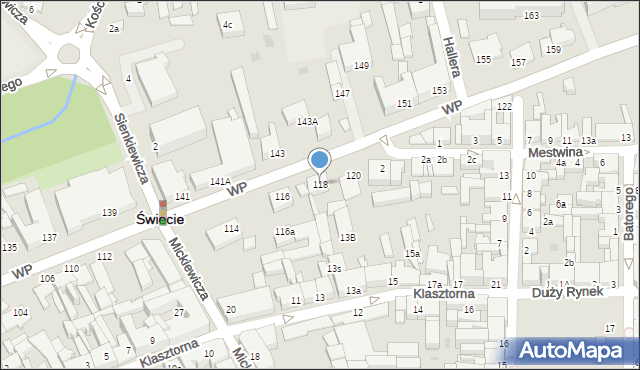 Świecie, Wojska Polskiego, 118, mapa Świecie