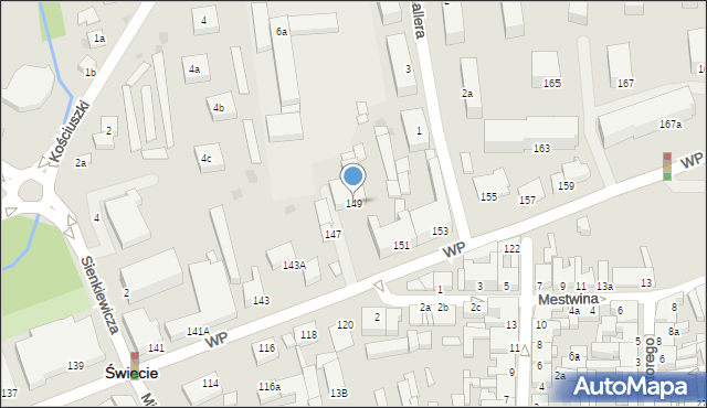 Świecie, Wojska Polskiego, 149, mapa Świecie