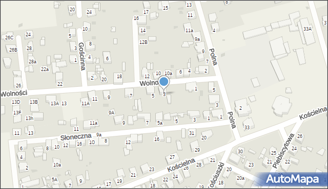 Świerklaniec, Wolności, 3, mapa Świerklaniec