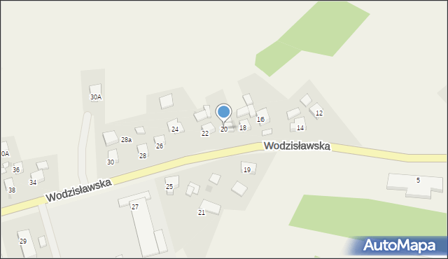 Świerklany, Wodzisławska, 20, mapa Świerklany