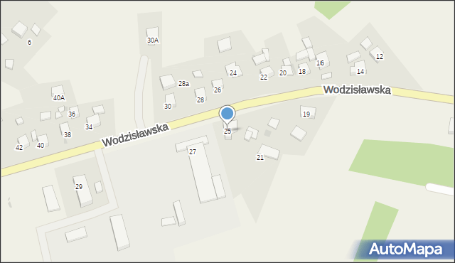 Świerklany, Wodzisławska, 25, mapa Świerklany