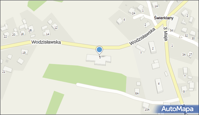 Świerklany, Wodzisławska, 5, mapa Świerklany