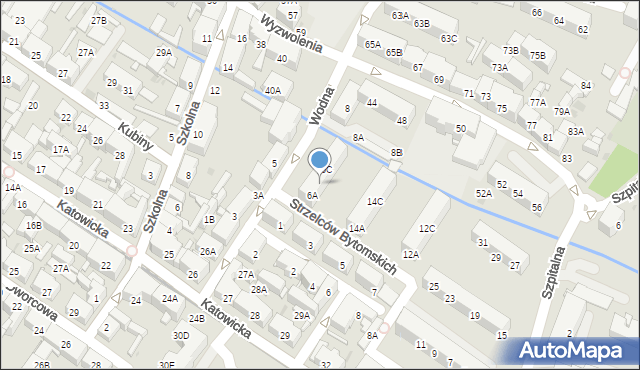 Świętochłowice, Wodna, 6B, mapa Świętochłowice