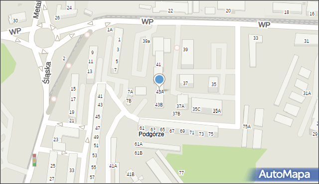 Świętochłowice, Wojska Polskiego, 43A, mapa Świętochłowice