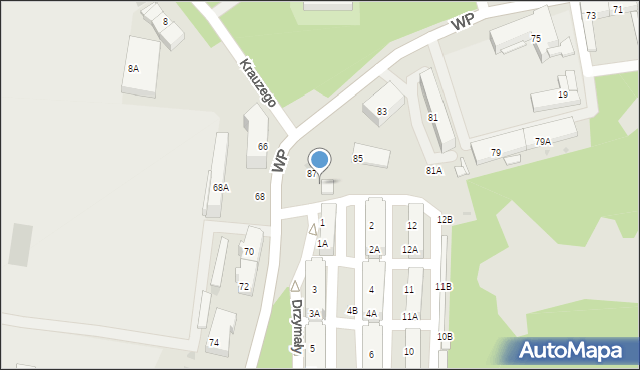 Świętochłowice, Wojska Polskiego, 87A, mapa Świętochłowice