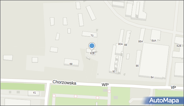 Świętochłowice, Wojska Polskiego, 92B, mapa Świętochłowice