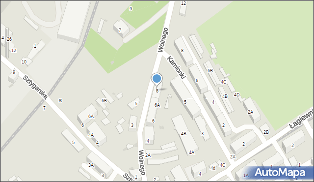 Świętochłowice, Wolnego Konstantego, 8, mapa Świętochłowice