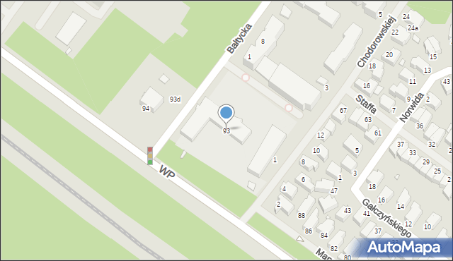 Świnoujście, Wojska Polskiego, 93, mapa Świnoujście