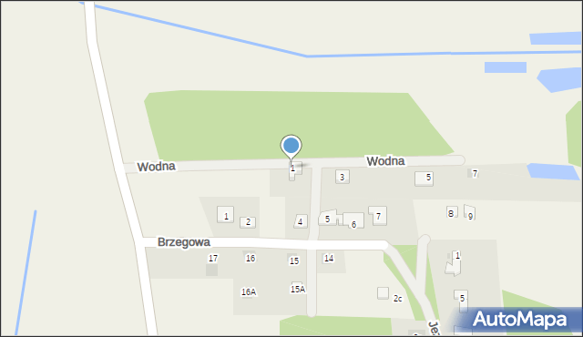 Sypniewo, Wodna, 1, mapa Sypniewo