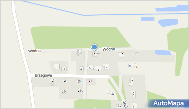 Sypniewo, Wodna, 3, mapa Sypniewo