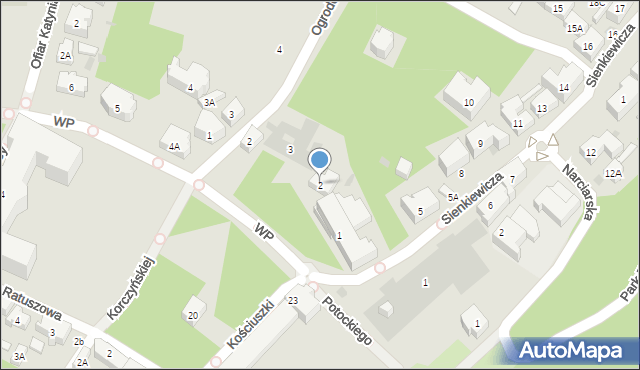 Szczawno-Zdrój, Wojska Polskiego, 2, mapa Szczawno-Zdrój