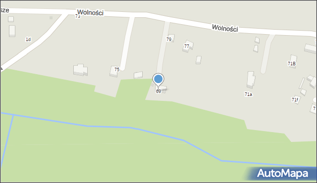 Szczytna, Wolności, 69, mapa Szczytna