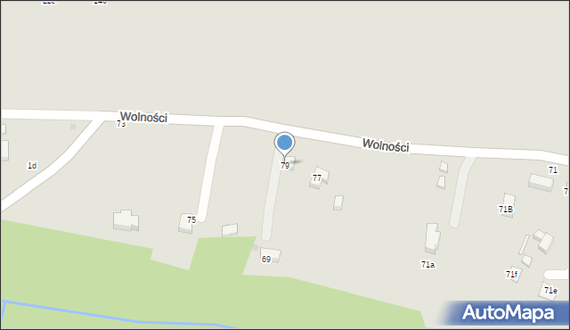 Szczytna, Wolności, 79, mapa Szczytna