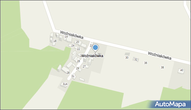 Szewna, Woźniakówka, 23, mapa Szewna