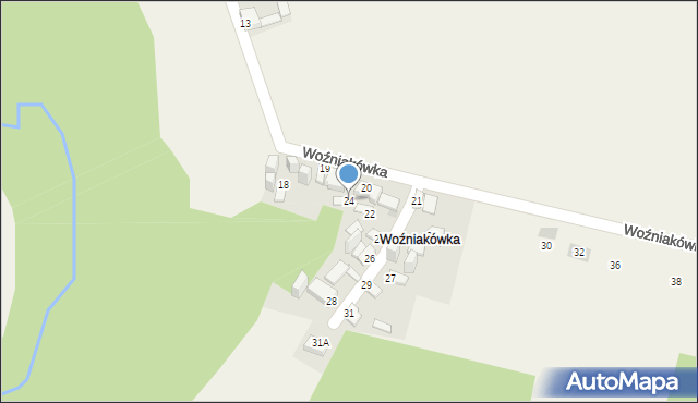 Szewna, Woźniakówka, 24, mapa Szewna