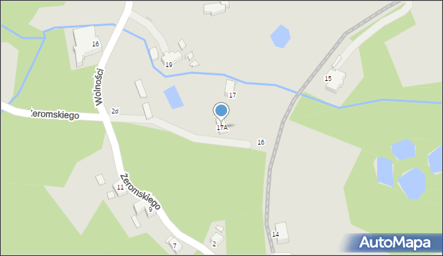 Szklarska Poręba, Wolności, 17A, mapa Szklarska Poręba