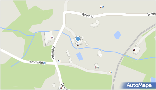 Szklarska Poręba, Wolności, 19, mapa Szklarska Poręba