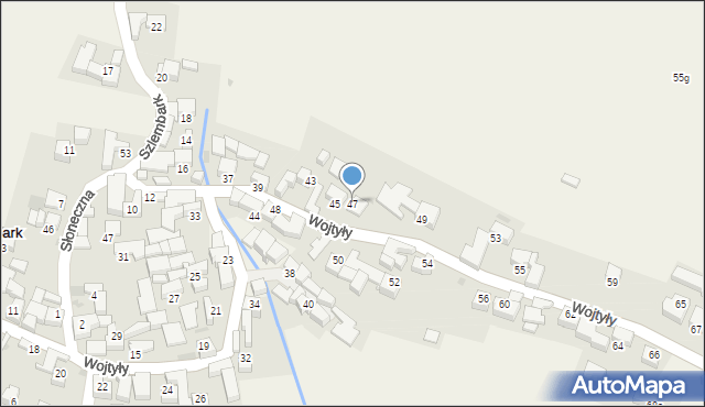 Szlembark, Wojtyły Karola, ks. kard., 47, mapa Szlembark