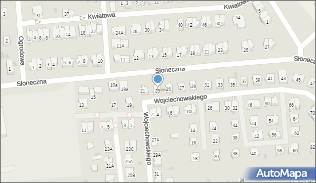 Sztum, Wojciechowskiego, 23, mapa Sztum