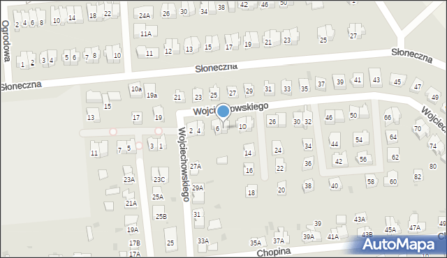 Sztum, Wojciechowskiego, 8, mapa Sztum