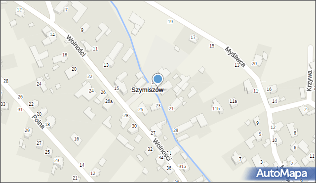 Szymiszów, Wolności, 19, mapa Szymiszów