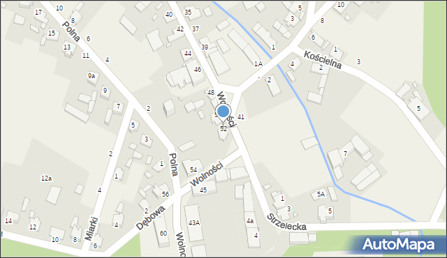 Szymiszów, Wolności, 52, mapa Szymiszów