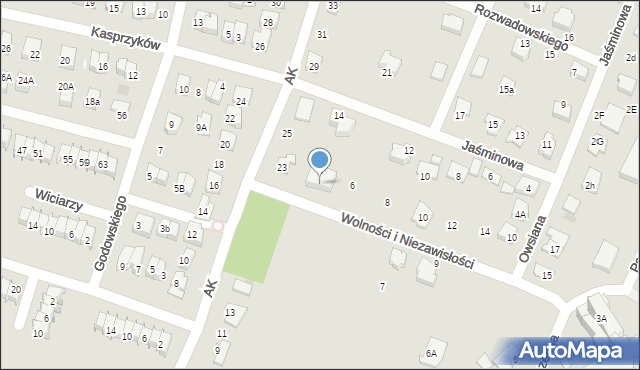 Tarnów, Wolności i Niezawisłości, 10, mapa Tarnów