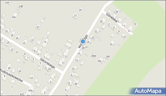 Tarnowskie Góry, Wolskiego Michała, 16, mapa Tarnowskie Góry