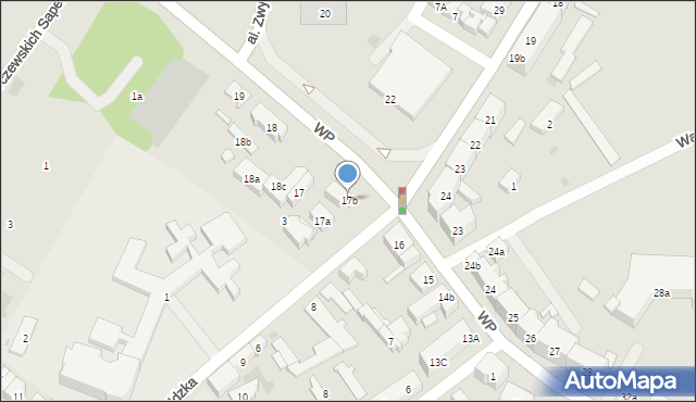 Tczew, Wojska Polskiego, 17b, mapa Tczew