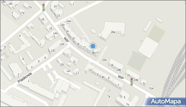 Tczew, Wojska Polskiego, 28, mapa Tczew