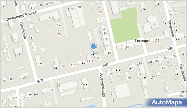 Terespol, Wojska Polskiego, 120, mapa Terespol