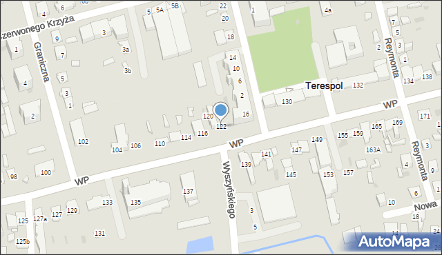 Terespol, Wojska Polskiego, 122, mapa Terespol