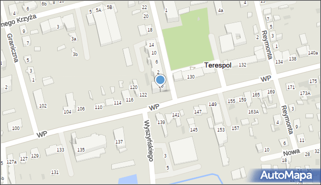 Terespol, Wojska Polskiego, 128, mapa Terespol