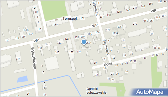 Terespol, Wojska Polskiego, 161, mapa Terespol